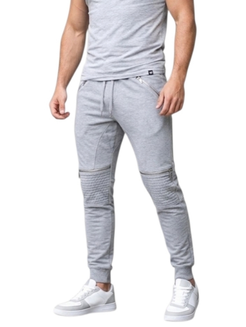 American Stitch Knit Moto Zip Jogger Pant Size Medium
